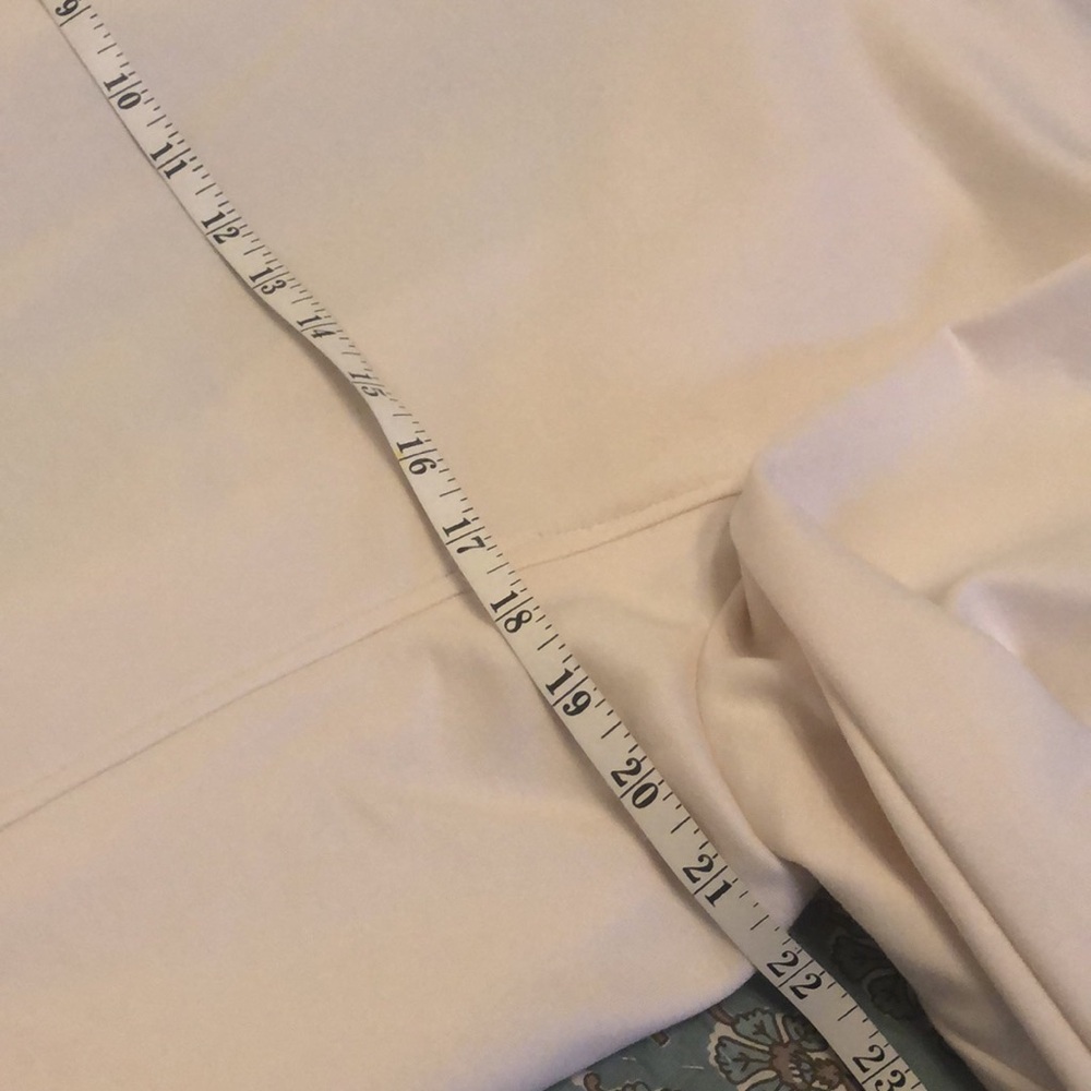 Anne Klein Off-White or Cream Draped Open Front Blazer - Picture 6 of 7